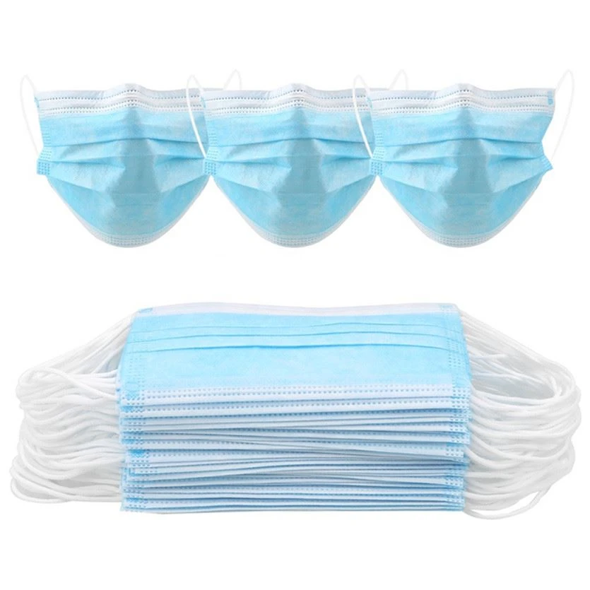 High Quality Disposable Nonwoven 3 ply Earloop Face Mask (1)_副本1