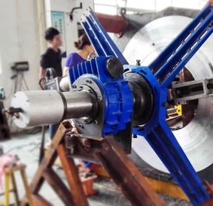 Usinagem de furos concêntricos no local